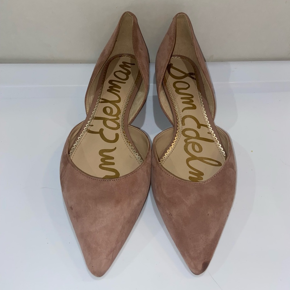 Sam Edelman suede Rodney flat dusky pink women’s size 10